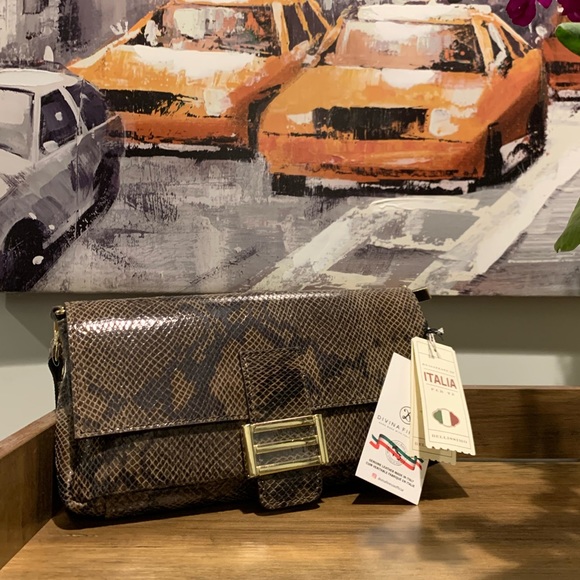 NWT DIVINA FIRENZE LEATHER BAG - Picture 3 of 11